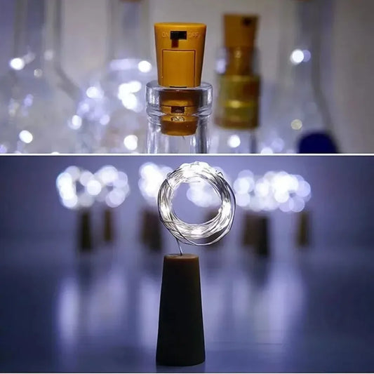 5/10 Pack Wine Bottle Lights with Cork Battery 10/20 LED Cork Lights String Mini Copper Wire Light for DIY Wedding Decorations