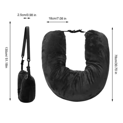 Fillable Travel Pillowcase Organizer Bag Carryable Travel Bag Airplane Cushion Travel Neck Pillow Self-Filling Travel