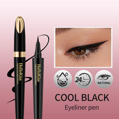 Hellokiss Long-Lasting Eyeliner - Lightweight, Waterproof, Vegan,Cruelty-Free,24-Hour Smooth Application,Ultra- Creamy and Silky Smooth Texture.