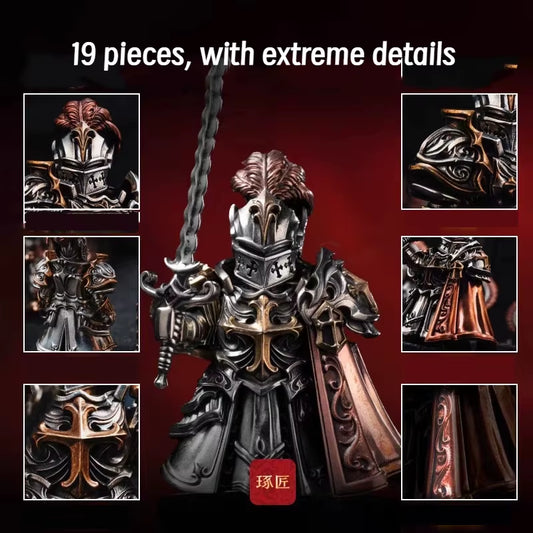 Original Paladin Figurine Magnetic Detachable Ornaments Great Player Crusader Home Desktop Decor Copper Pendant Gift Souvenir