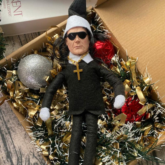 Christmas Doll - on the Shelf Christmas Decor Hip Hop Lovers Christmas Behaving Badly Table Ornaments Home Garden Decoration Christmas Gift, Doll on the Shelf