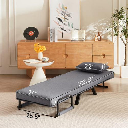 Convertible Chair Bed Sleeper for Adults, 5 in 1 Folding Chair Bed with 5-Position Adjustable Backrest & Pillow, Comfy Single Futon Sofa Bed for Small Spaces, Apartment, Office (Blue) Lounge Furniture