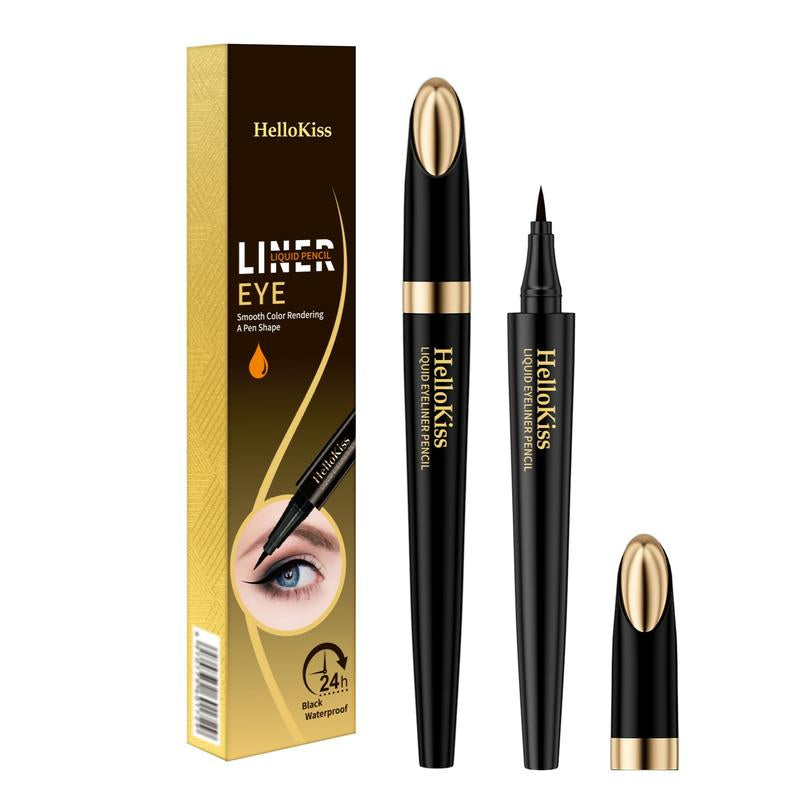 Hellokiss Long-Lasting Eyeliner - Lightweight, Waterproof, Vegan,Cruelty-Free,24-Hour Smooth Application,Ultra- Creamy and Silky Smooth Texture.