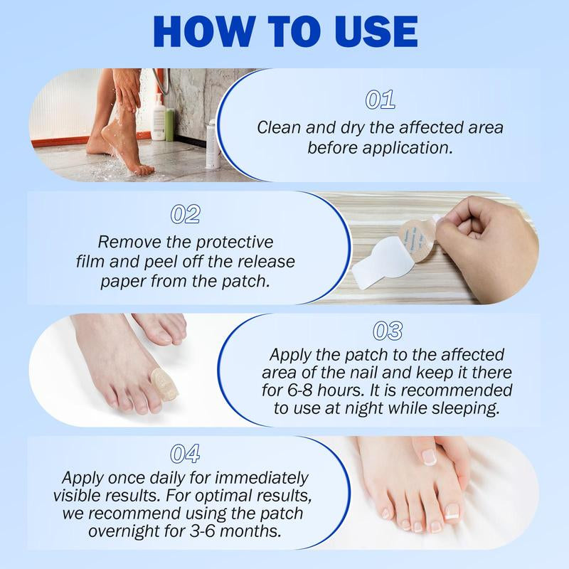 Fungal Nail Patches, Nail Care Patches, Professional Nail Care Product Suitable for Solving Fungal Nails and Other Nail Problems