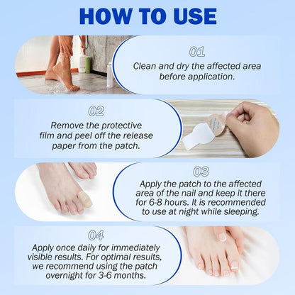Fungal Nail Patches, Nail Care Patches, Professional Nail Care Product Suitable for Solving Fungal Nails and Other Nail Problems