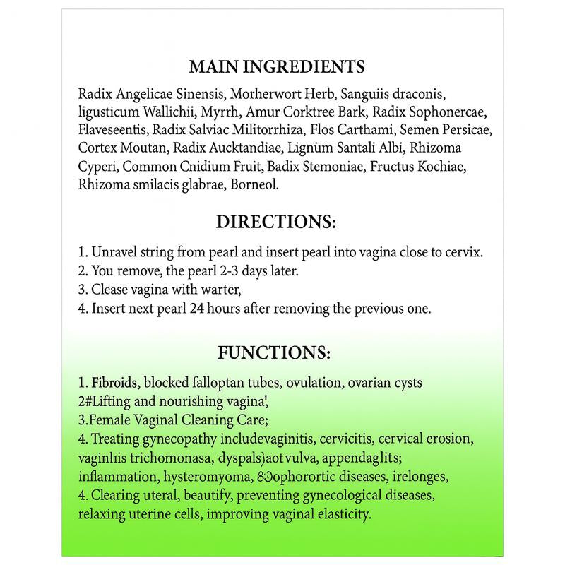 Christ Store Yoni Pearls Dream Organic Natural Base 7 Pearls Bags for Intimate Detoxification 14 Ingredients