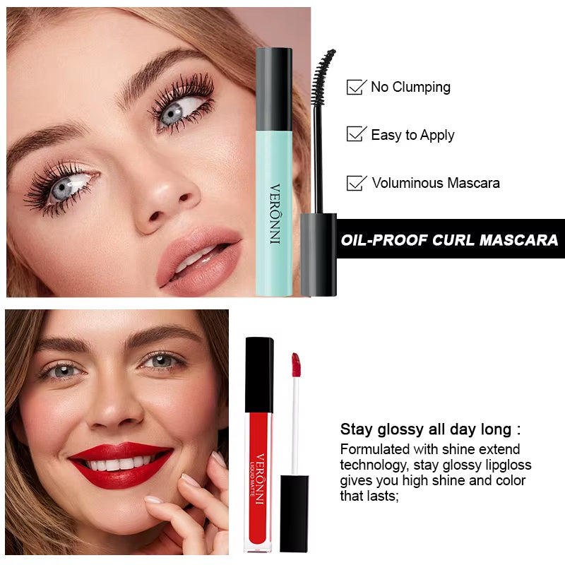 All-In-One Makeup Kit Gift with Eyeshadow Palette Lipstick Blush Eyeliner Cosmetics Gift Box for Birthday Christmas Make up Sets