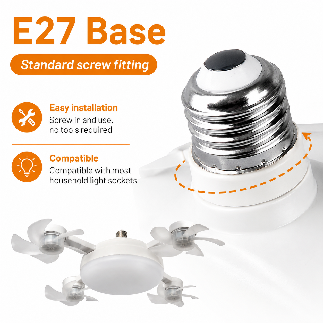 Modern Fan Light Drone Style E27 Bulb with Remote Control, RGB 3-Speed Ceiling Lamp for Bedroom & Dining Room ZeeDealAura