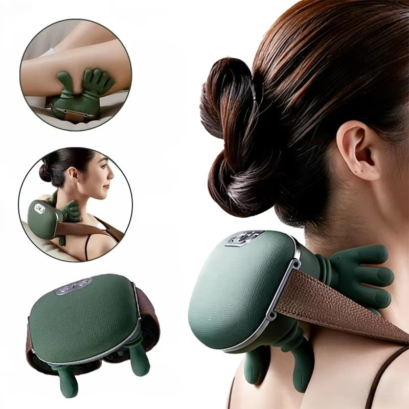 © Original Neck & Shoulder Massager – Automatic Deep Tissue Finger Press Massage Machine, Rechargeable Cordless Neck Pain Relief Massager for Home & Office