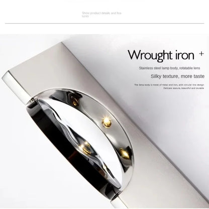 Stainless Rotatable Shadow Art LED Wall Sconce – Creative Corrugated Atmosphere Light for Bedroom, Bedside & Stairs