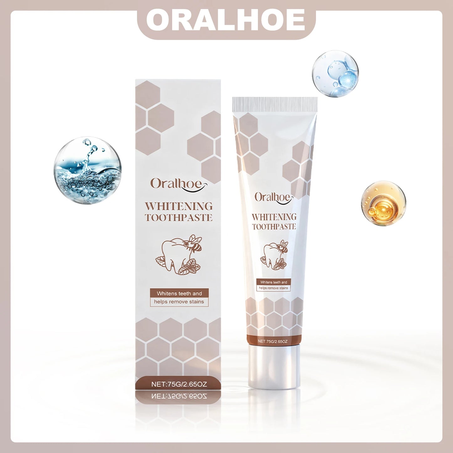ORALHOE Gum Care Toothpaste Refreshing Breath Enamel Reinforcement Brightens Teeth Rich Foam Comfortable Brushing