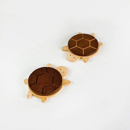 Creative and Cute Shape Black Walnut Solid Wood Turtle Insulation Mat Kettle Tea Coaster Tableware Anti-scald Table Ornaments