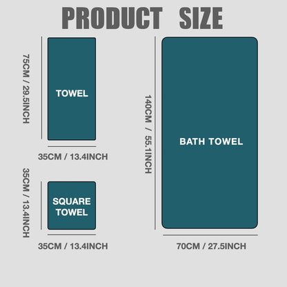 8-Piece Premium Bath Towel Set - Hotel Collection with Plush, Absorbent & Fast-Drying Towels, Bathroom Essentials for Luxury Home