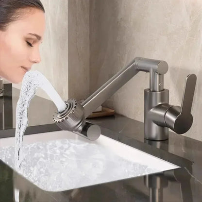 1080° Swivel Kitchen Sink Faucet Bathroom Sink Faucet Basin Faucet Multifunction Cold and Hot Water Tap