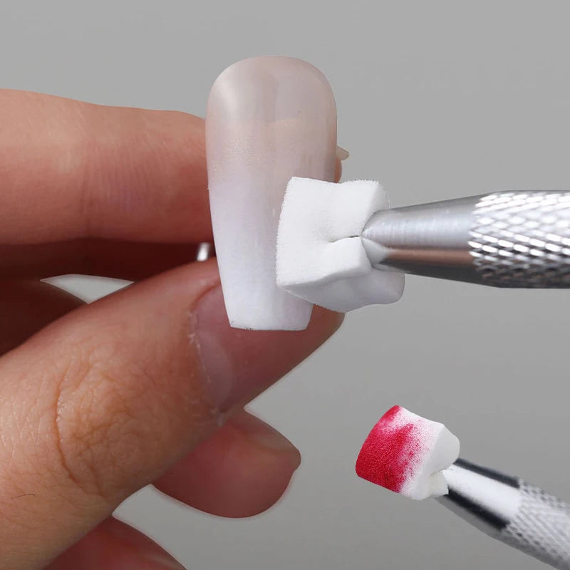 100/50Pcs Square Nail Art Sponge Set Gradient Nail Brushes Gel Polish DIY Design Nail Sponge Grab Pen Manicure Supplies Tools