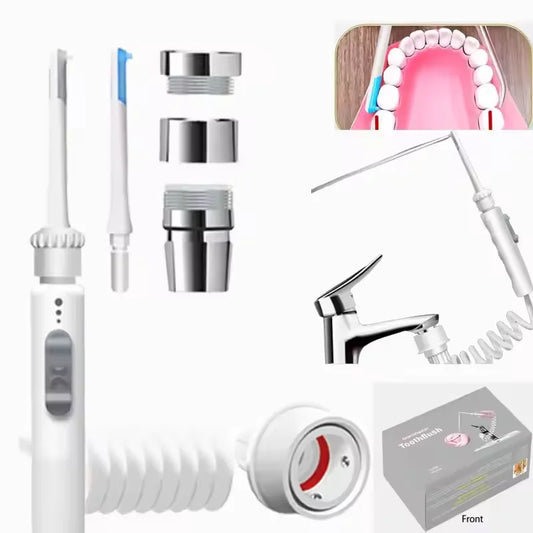 Water Dental Flosser Faucet Oral Irrigator Floss Dental Irrigator Dental Pick Oral Irrigation Teeth Cleaning Machine