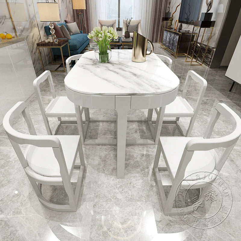 OnlyTable Kitchen Tables Luxury Tall Nordic Modern Dining Tables Senior Style Tavolo Rotondo Pranzo Dining Room Furniture