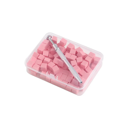100/50Pcs Square Nail Art Sponge Set Gradient Nail Brushes Gel Polish DIY Design Nail Sponge Grab Pen Manicure Supplies Tools