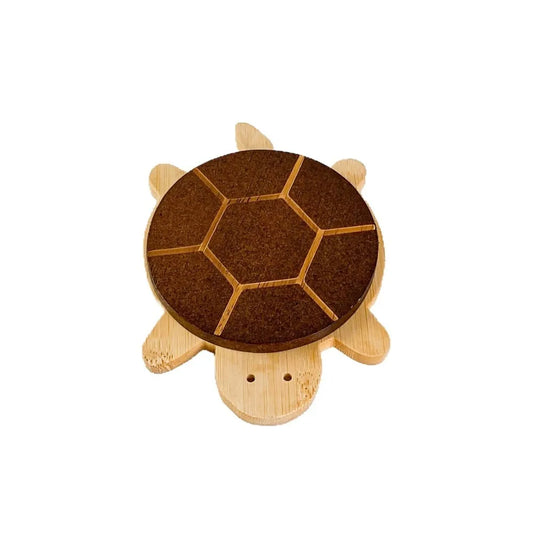 Creative and Cute Shape Black Walnut Solid Wood Turtle Insulation Mat Kettle Tea Coaster Tableware Anti-scald Table Ornaments
