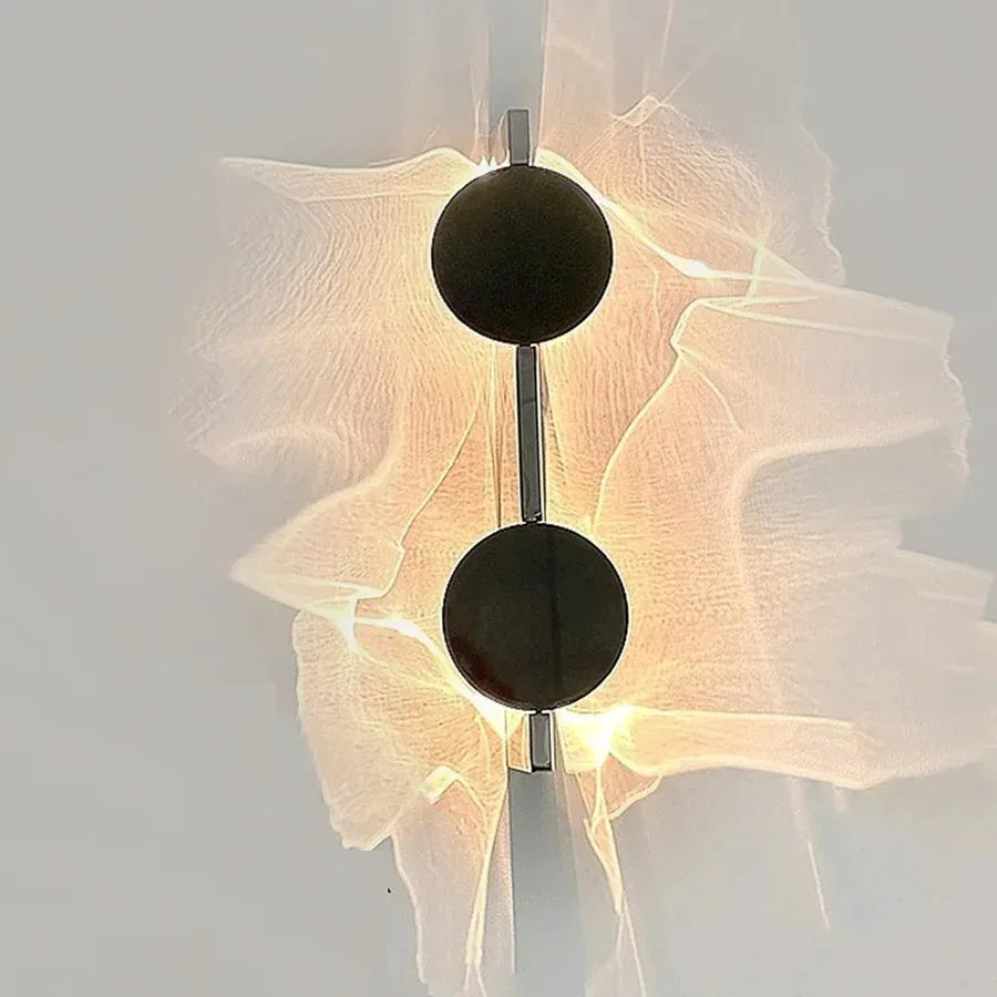 Stainless Rotatable Shadow Art LED Wall Sconce – Creative Corrugated Atmosphere Light for Bedroom, Bedside & Stairs