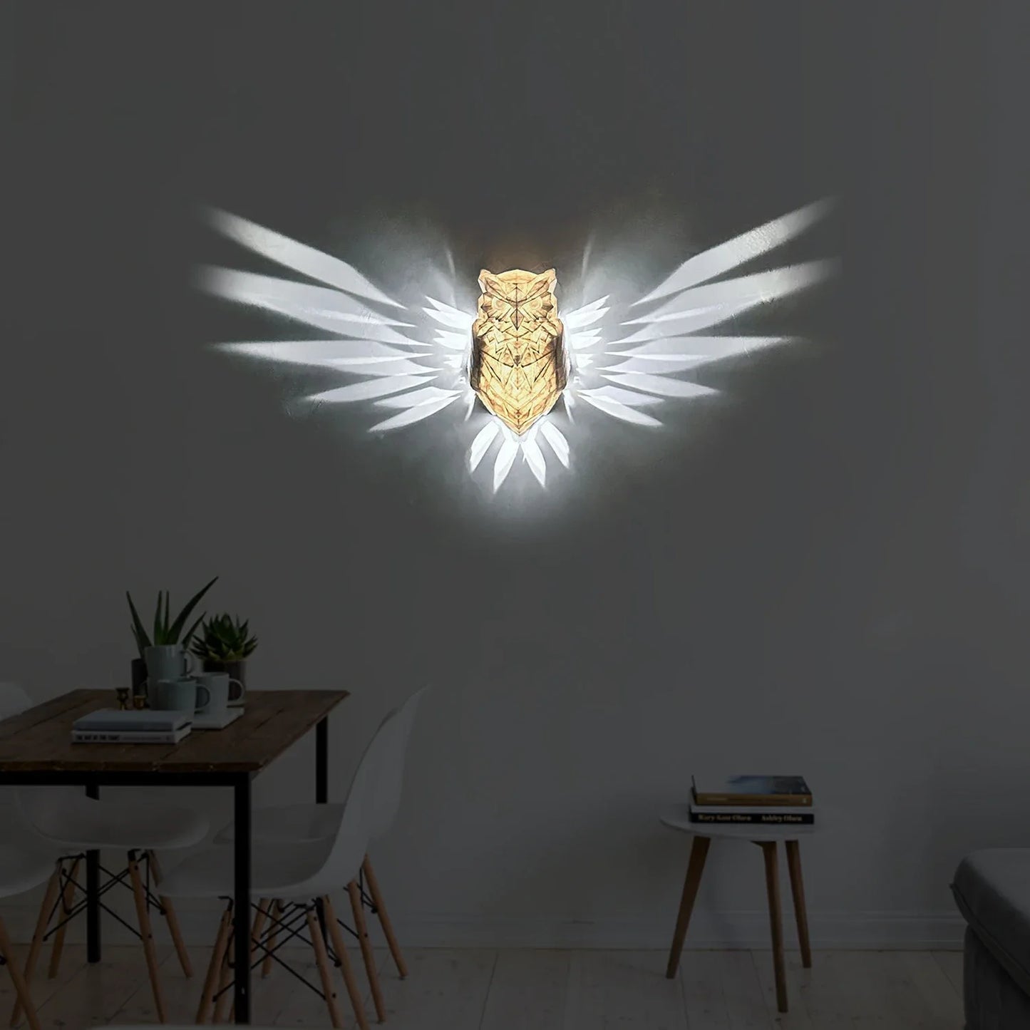 Halloween 3D Animal Wall Light – Owl & Eagle Projector Night Lamp for Spooky Party Home Decor