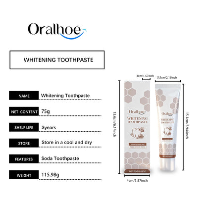 ORALHOE Gum Care Toothpaste Refreshing Breath Enamel Reinforcement Brightens Teeth Rich Foam Comfortable Brushing