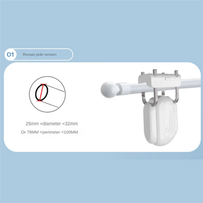 Automatic Curtain Opener Robot Smart Curtains Rod Home Device With Remote Control, Timer Switch Manual Durable Easy To Use HOT!