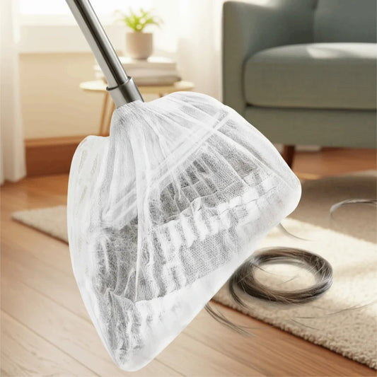 50Pcs/100Pcs Portable Disposable Broom Cover Non-woven Fabric Hair Absorbent Electrostatic Dust Paper Household Mop Cloth