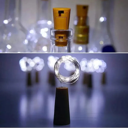 5/10 Pack Wine Bottle Lights with Cork Battery 10/20 LED Cork Lights String Mini Copper Wire Light for DIY Wedding Decorations