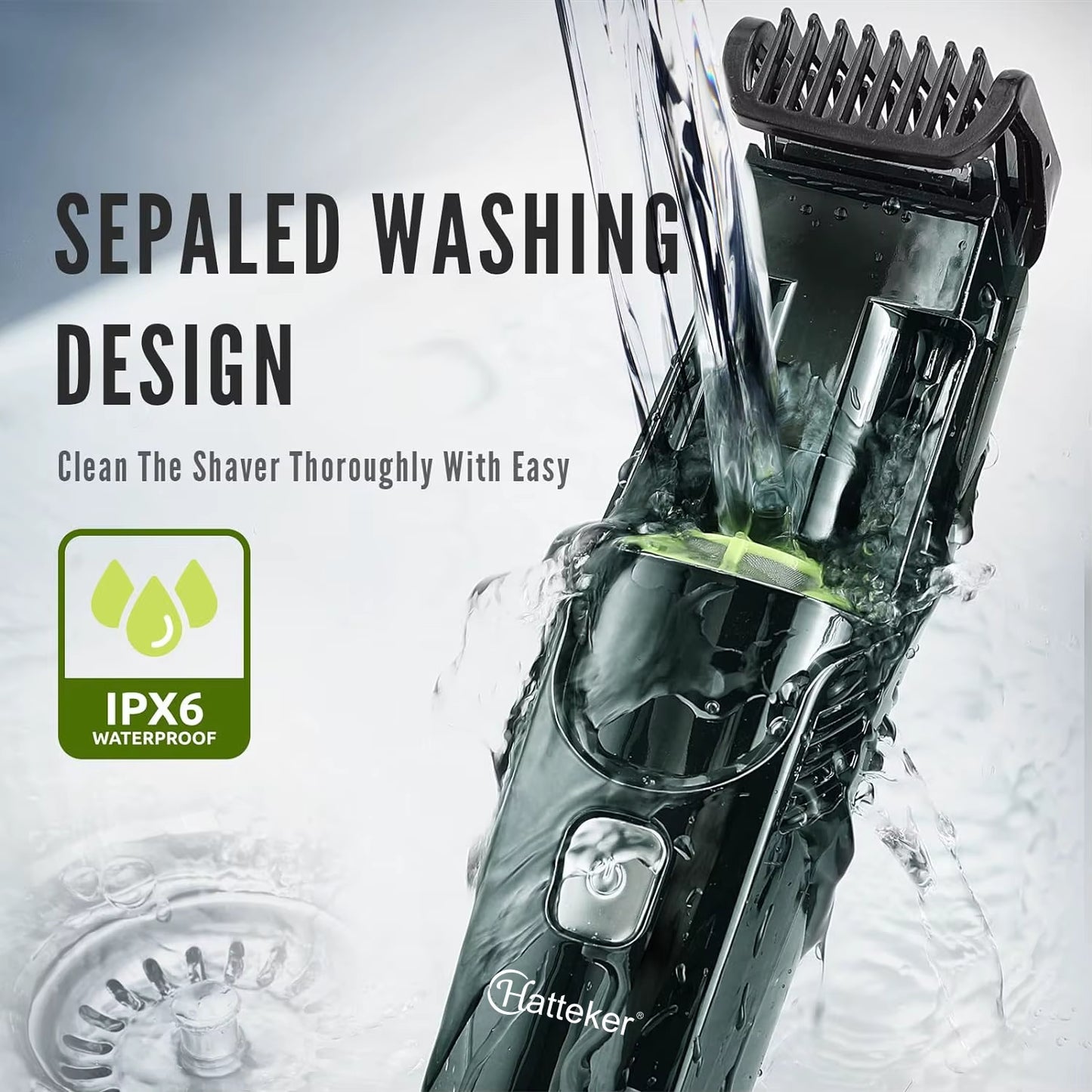 Automatic Hair Trimmer Electric Hair Cutter Wet/Dry Dual Use Home Baby Hair Clipper Men'S Beard Trimmer