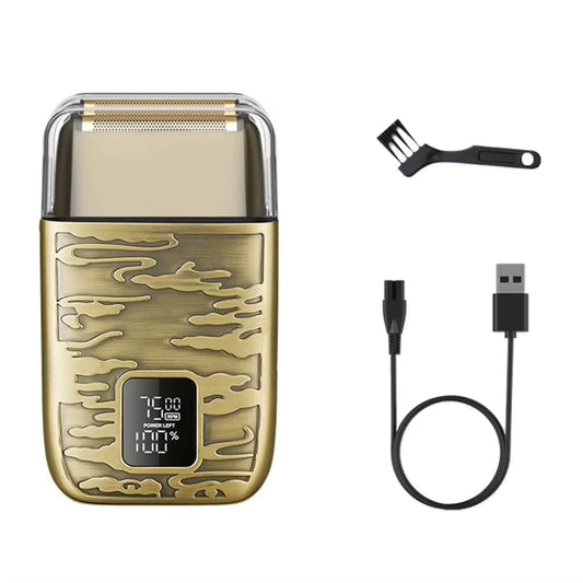 Electric Shaver with Triple-Net Blade Head Waterproof Razor LCD Display Hair Trimming Machine for Men'S Grooming