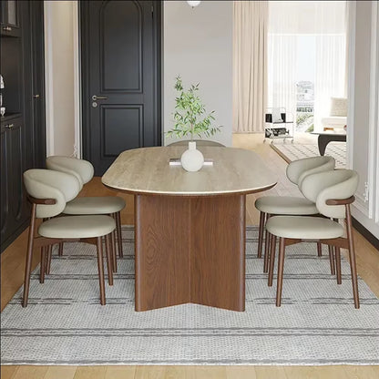 Factory Wholesale Oval Antique Wood Dining Room Table 6 Seater Dining Room Furniture Marble round Table Dining