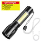 High Power LED Flashlight Super Bright LED Spotlight Long Range Torch Emergency Outdoor with 5 Lighting Modes Zoomable
